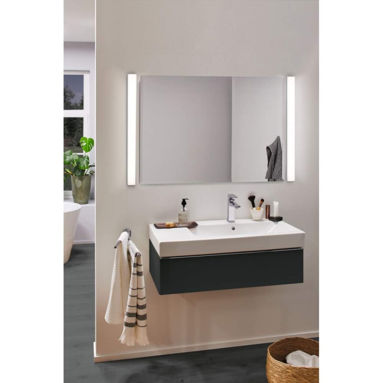 Paulmann HomeSpa LED Spiegelleuchte Tova IP44 Tunable White 90x5.8cm 800lm 230V max. 8,7W dimmbar Chrom/Weiß