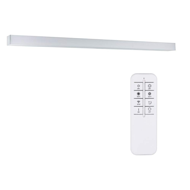 Paulmann HomeSpa LED Spiegelleuchte Tova IP44 Tunable White 90x5.8cm 800lm 230V max. 8,7W dimmbar Chrom/Weiß