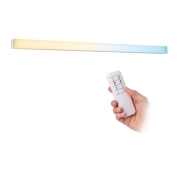 HomeSpa LED Spiegelleuchte Tova IP44 Tunable White 90x5.8cm 800lm 230V max. 8,7W dimmbar Chrom/Weiß