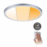 LED Einbaupanel Areo VariFit IP44 rund 230mm 16W Chrom matt WarmDim-Stepschaltung