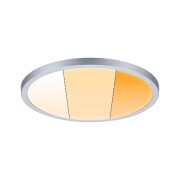 LED Einbaupanel Areo VariFit IP44 rund 230mm 16W Chrom matt WarmDim-Stepschaltung