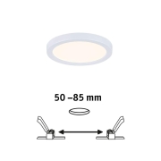 LED Einbaupanel Areo VariFit IP44 rund 118 6,5W 3.000K Weiß