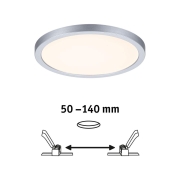 LED Einbaupanel Areo VariFit IP44 rund 175 13W 3.000K Chrom matt