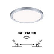 LED Einbaupanel Areo VariFit IP44 rund 175 13W 4.000K Chrom matt