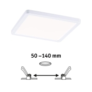 LED Einbaupanel Areo VariFit IP44 eckig 175x175mm 13W 4.000K Weiß