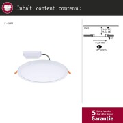 Smart Home Zigbee LED Einbaupanel Areo VariFit IP44 rund 230mm 16W Weiß Tunable White