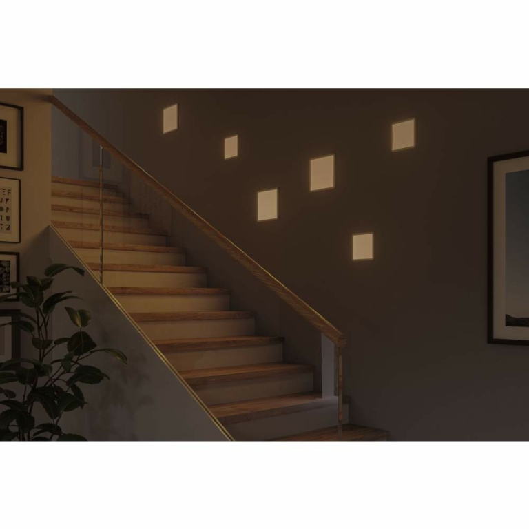 LED Einbaupanel Areo VariFit IP44 3-Stufen-dimmbar 230x230mm 16W 3.000K Weiß