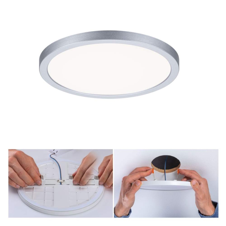 Paulmann LED Einbaupanel Areo VariFit IP44 3-Stufen-dimmbar  175mm 13W 4.000K Chrom matt