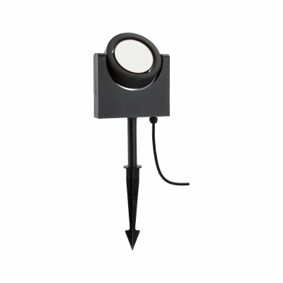 Paulmann Outdoor Spotleuchte Swivea Anthrazit IP44 8W 230V Warmweiß mit kardanisch 360° beweglichem Lichtkopf