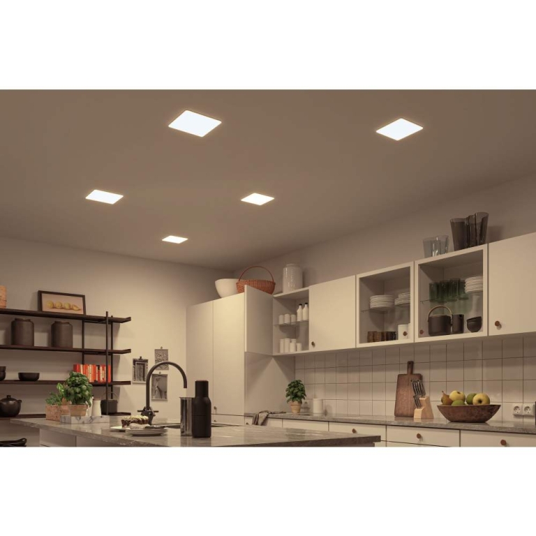 Paulmann Smart Home Zigbee LED Einbaupanel Veluna VariFit Tunable White 215mm x 215mm IP44 17W