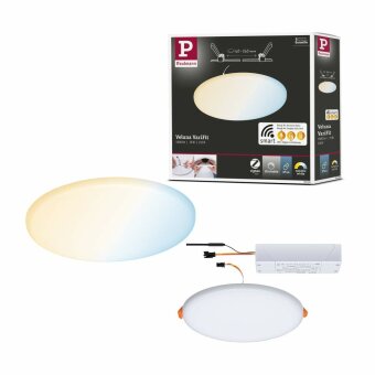 Paulmann Smart Home Zigbee LED Einbaupanel Veluna VariFit Tunable White 185mm IP44 15W