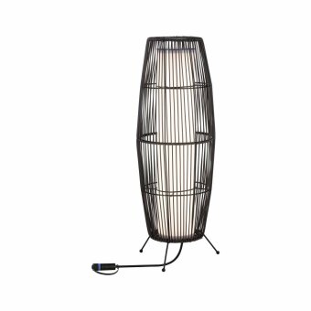 Paulmann Plug & Shine Lichtobjekt Basket 60cm IP44 3000K 8W Braun Rattan