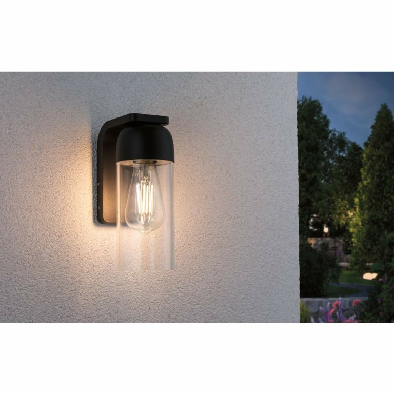 Paulmann Outdoor Wandleuchte Lantea Anthrazit IP44 max. W E27 230V ohne Leuchtmittel mit Bewegungsmelder und dimmbar