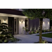 Outdoor Wandleuchte Lantea Anthrazit IP44 max. W E27 230V ohne Leuchtmittel mit Bewegungsmelder und dimmbar
