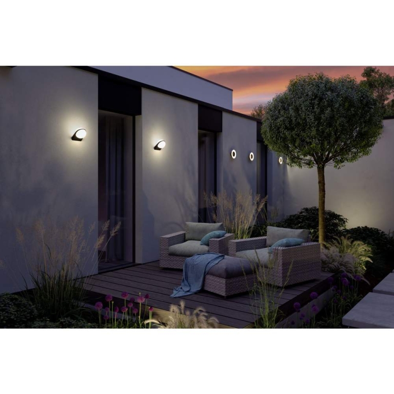 Paulmann Outdoor Wandleuchte Circea Anthrazit IP44 4W 230V Warmweiß