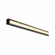 Square Profil 2m mit schwarzem Diffusor eloxiert
