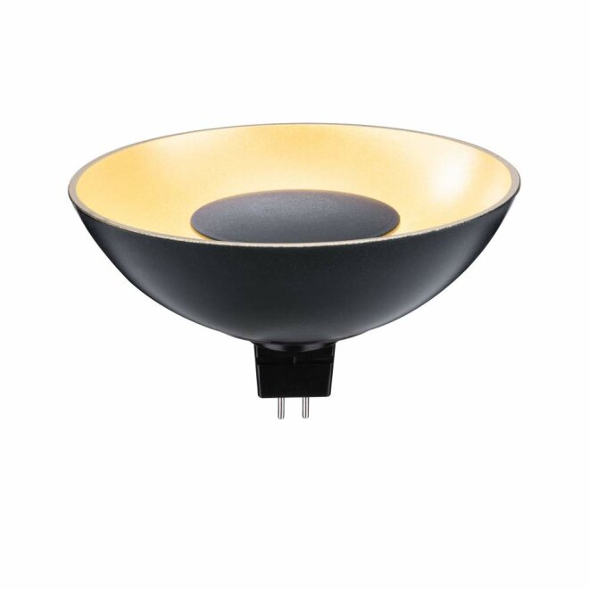 Paulmann LED Reflektor Schwarz#Gold GU5,3 4,9W 1.900K