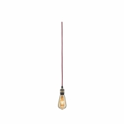 Pendelleuchte Neordic Eldar inkl. Eurostecker E27 max. 1x20W Rot/Brüniert