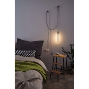 Pendelleuchte Neordic Eldar inkl. Eurostecker E27 max. 1x20W Grau/Nickel