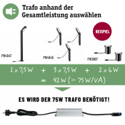 Plug & Shine LED Bodeneinbauleuchte IP67 3000K 6W Ø 76mm Einzelspot