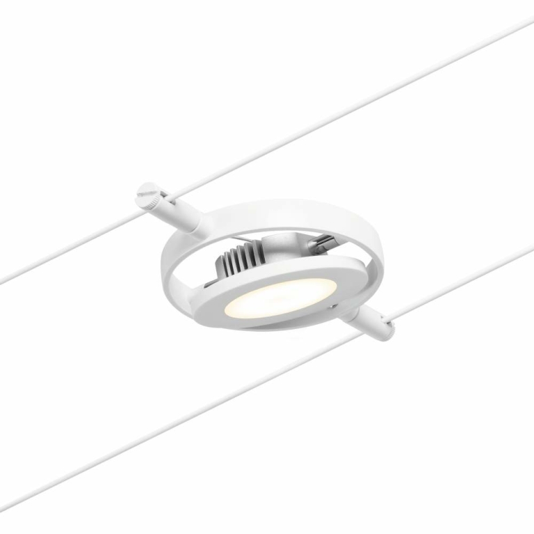 Paulmann LED Seilsystem RoundMac Basisset 5x280lm 5x4,5W 3000K 230/12V Weiß/Chrom