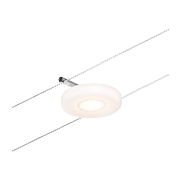 Paulmann LED Seilsystem DiscLED Basisset 5x300lm 5x4,5W 3000K 230/12V Chrom matt/Chrom