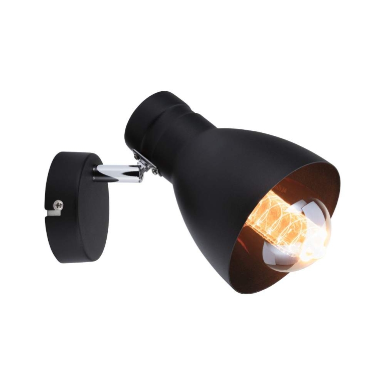 Paulmann Strahler Davy 1-flammig max. 1x20W  Schwarz ohne Leuchtmittel