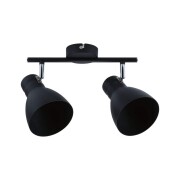 Strahler Davy 2-flammig max. 2x20W  Schwarz ohne Leuchtmittel