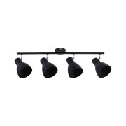 Strahler Davy 4-flammig max. 4x20W  Schwarz ohne Leuchtmittel