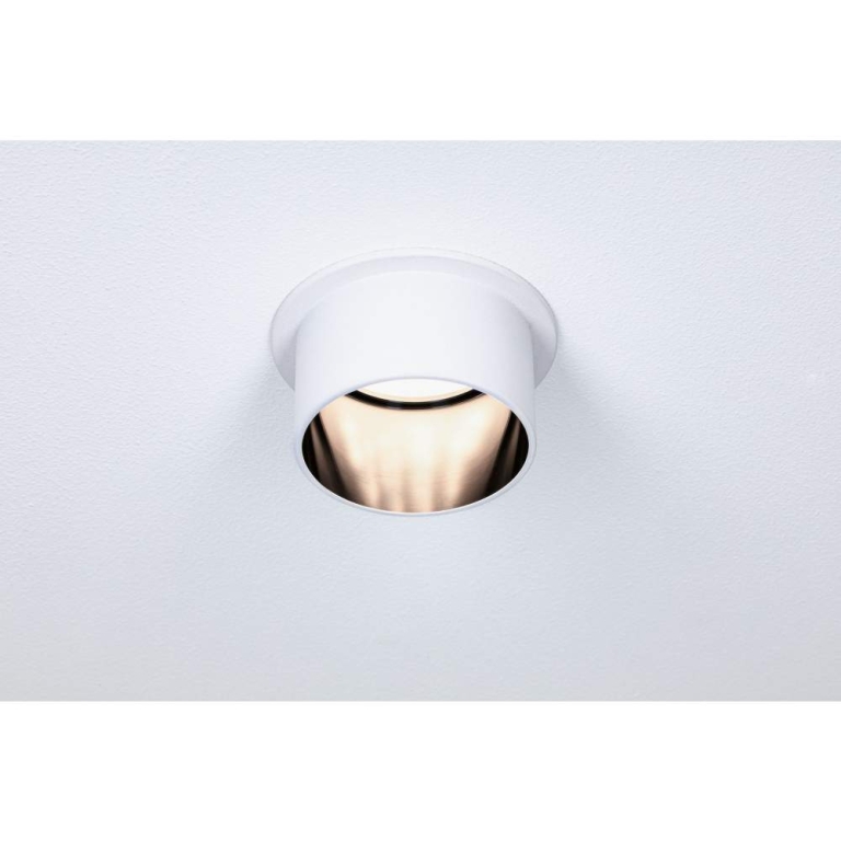 Paulmann Einbauleuchte LED Gil 6W Weiß matt#Schwarz matt IP44 2.700K 3-Stufen-dimmbar