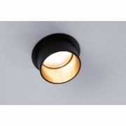 Einbauleuchte LED Gil 6W Schwarz matt#Gold IP44 2.700K 3-Stufen-dimmbar