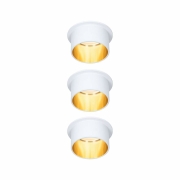 Einbauleuchte LED Gil 6W Weiß matt#Gold IP44 2.700K 3-Stufen-dimmbar