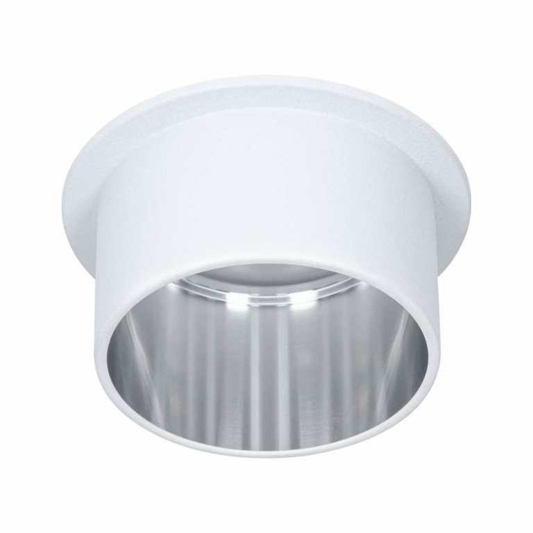 Paulmann Einbauleuchte LED Gil 6W Weiß matt#Eisen gebürstet IP44 2.700K 3-Stufen-dimmbar