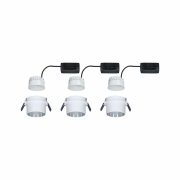 Einbauleuchte LED Gil 6W Weiß matt#Eisen gebürstet IP44 2.700K 3-Stufen-dimmbar
