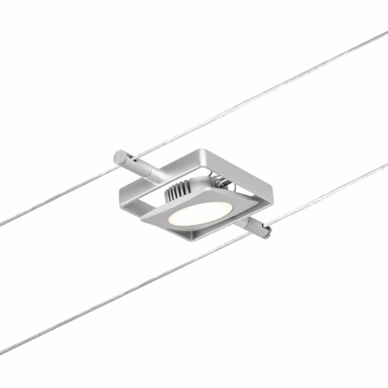 Paulmann LED Seilsystem MacLED Basisset 5x250lm 5x4,5W 3000K 230/12V Chrom matt/Chrom