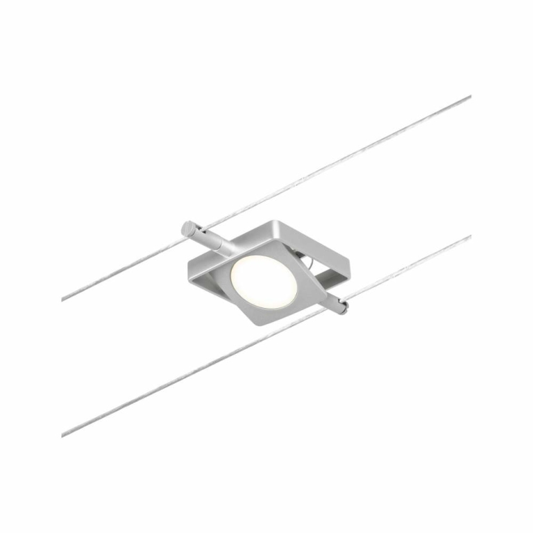 Paulmann LED Seilsystem MacLED Basisset 5x250lm 5x4,5W 3000K 230/12V Chrom matt/Chrom