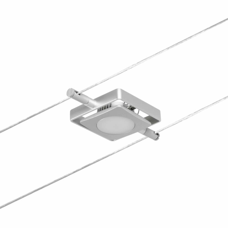Paulmann LED Seilsystem MacLED Basisset 5x250lm 5x4,5W 3000K 230/12V Chrom matt/Chrom