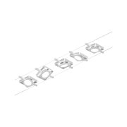 LED Seilsystem MacLED Basisset 5x250lm 5x4,5W 3000K 230/12V Chrom matt/Chrom