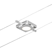 LED Seilsystem MacLED Basisset 5x250lm 5x4,5W 3000K 230/12V Chrom matt/Chrom