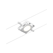 LED Seilsystem MacLED Einzelspot 250lm 4,5W 3000K 12V Weiß matt/Chrom