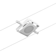 LED Seilsystem MacLED Einzelspot 250lm 4,5W 3000K 12V Weiß matt/Chrom
