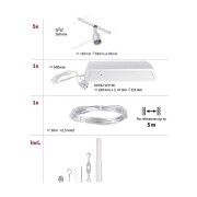 Seilsystem Salt Basisset GU5,3 max. 5x10W 230/12V Chrom matt