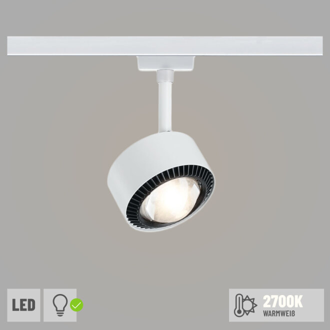 Pendelleuchte URail LED Aldan 94971 Weiß | dimmbar 85W fest (LED Lampen1a 2700K Paulmann