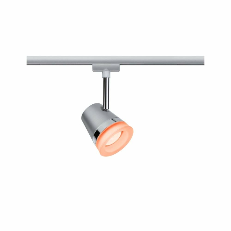 Paulmann URail ZigBee Spot Cone GU10 max. 20W chrom matt (inkl. Leuchtmittel 1x 5.5W RGBW dimmbar)