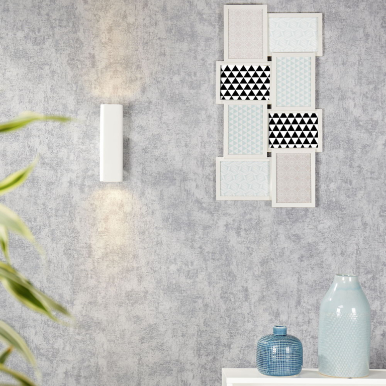 famlights famlights | Gipswandleuchte Thorsten in Weiß GU10 max. 2 x 35W