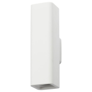famlights | Gipswandleuchte Thorsten in Weiß GU10 max. 2 x 35W