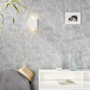 famlights | LED Gipswandleuchte Johannes in Weiß