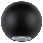 famlights | LED Wandleuchte Denver Aluminium in Schwarz