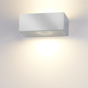 famlights | LED Wandleuchte Eindhoven Aluminium in Silber 182 mm
