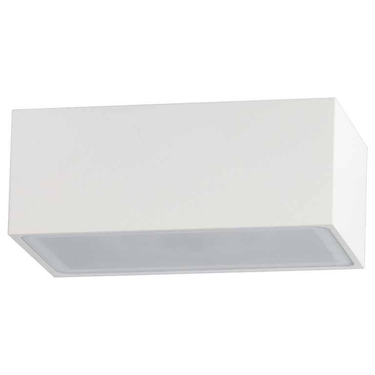 famlights famlights | LED Wandleuchte Eindhoven Aluminium in Weiß 130 mm